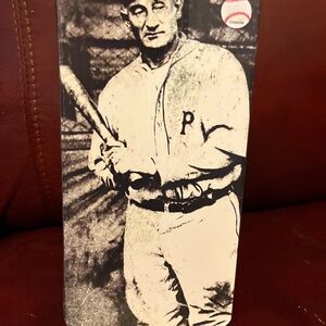 Vintage Baseball Player Canvas Art
